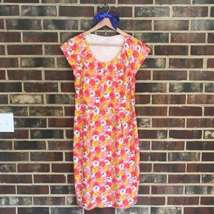 Boden silk floral dress
